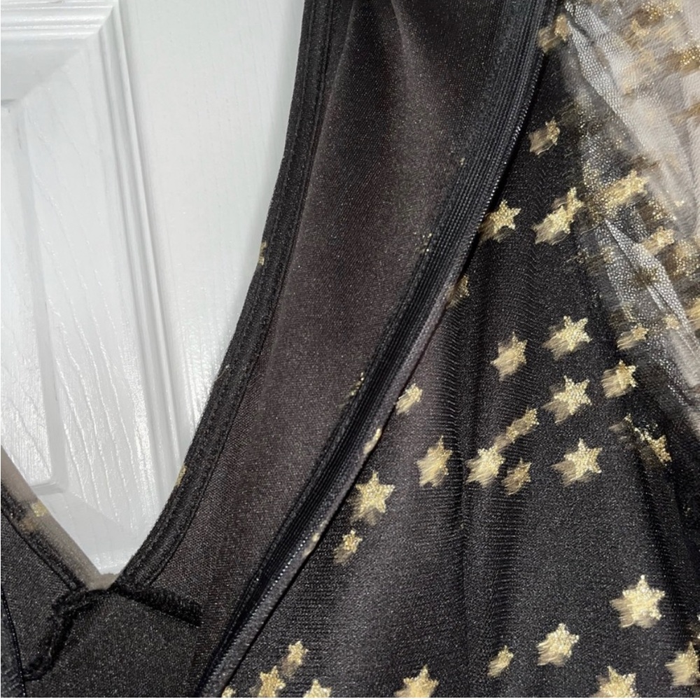 Like New, SHEIN Black with Gold Dress, Size 1XL - Picture 8 of 8